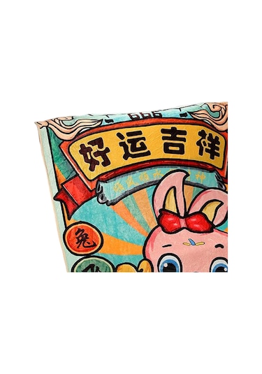 Homyl 31 "x 43" Yumuşak Atma Battaniye Flanel Oturma Stil-b Stil B Çok Renkli