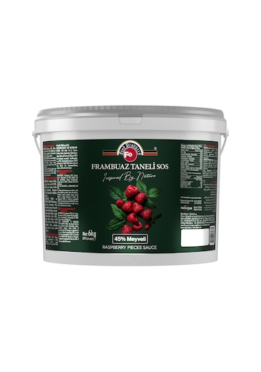 Frambuaz Taneli Sos 6 Kg