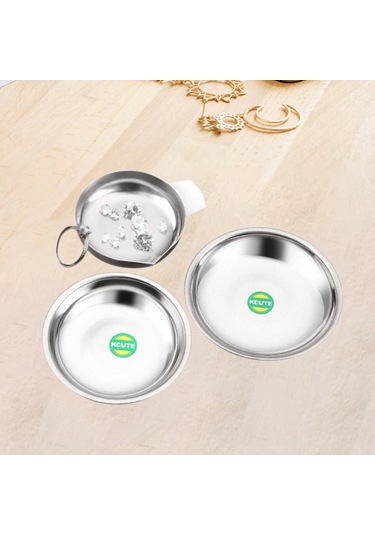 Suntek 3x Mini Ölçekli Tepsi Toz Sıvı Kuyumcu Malzemeleri Gümüş