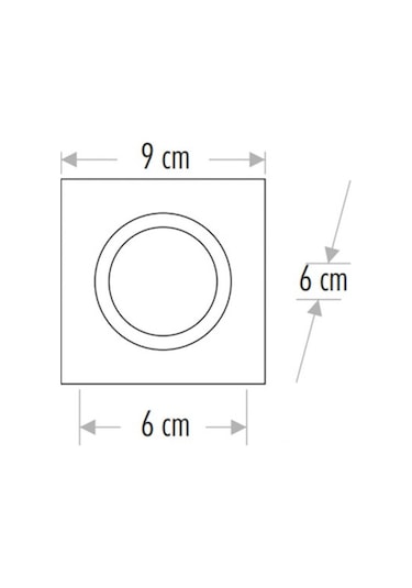 Maxled Sıva Altı Dekoratif Cam Spot Mx-2003 G10 Duy Dahil