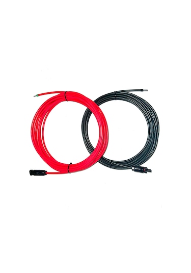 Mc4 10+10 Mt Yüzüklü Solar Kablo 6 Mm Panel Regületör Arası Kablo