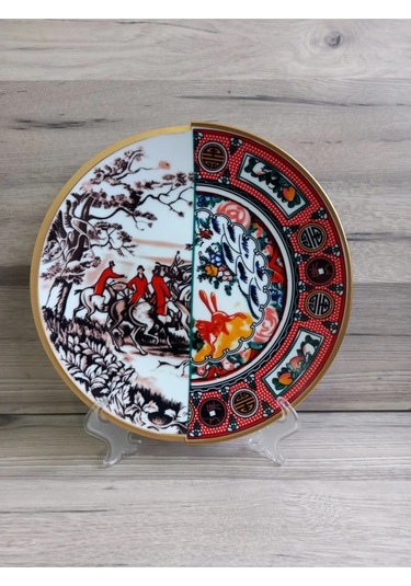 Fermato 6 Kişilik Porselen Servis Tabağı Seti Martin Serisi Çok Renkli