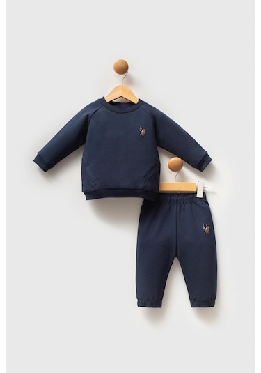 U.s. Polo Assn Erkek Bebek 2 Li Takım Lacivert-2085 Lacivert