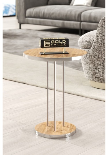 Zigon Sehpa Terra Gümüş Ceviz