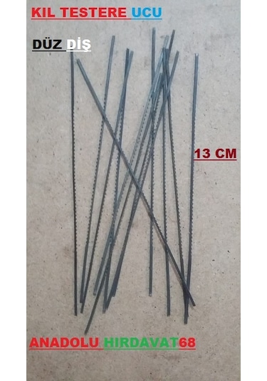 Hermes Düz Kıl Testere Ucu Kıl Testere Bıçagı 100 Adet