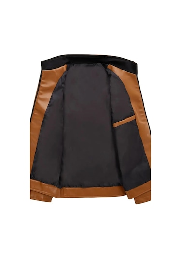 Hakiki Kuzu Derisi Taba Renk Erkek Spor Ceket Taba