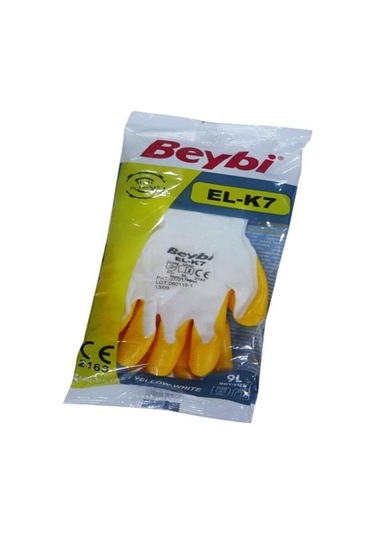 Beybi Pn7 El-k7 Nitril Sarı Iş Eldiveni No: 10 / 5 Adet Sarı