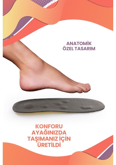 Mag Shoes Care Masaj Etkili Deri Yumuşak Ortopedik Ayakkabı Tabanlığı