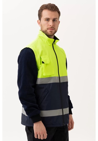 Kışlık İş Güvenliği Mont En Iso 13688 Pendula Renkli F.sarı--lacivert