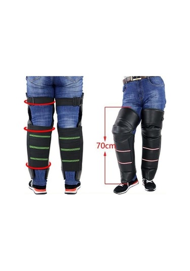 Novahub Yeşil Sol Sıcak Sağ Rüzgar Pedleri Motosiklet Motocross Koruyucu Geçirmez Diz Diz Bacak Mq Yeşil