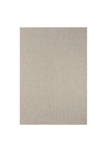 Düz Krem Bej Dokuma Görünümlü Modern Halı - L662krbo