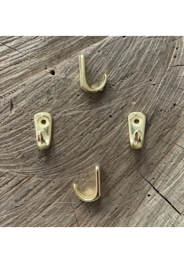 Dekoratif 2cm Mini Askı Parlak Sarı Mini Kanca Tesbih Askısı 100adet 2cm Sarı