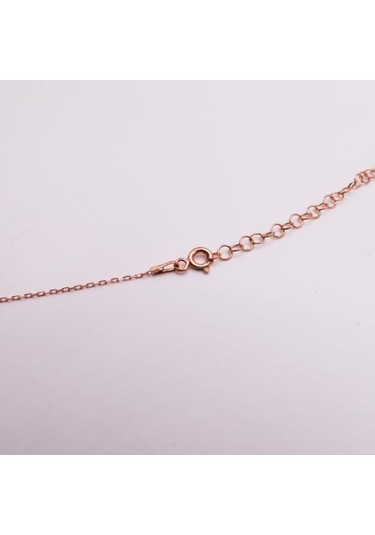 Agakulche Gümüş Elmas Hayalet Kolye Rose