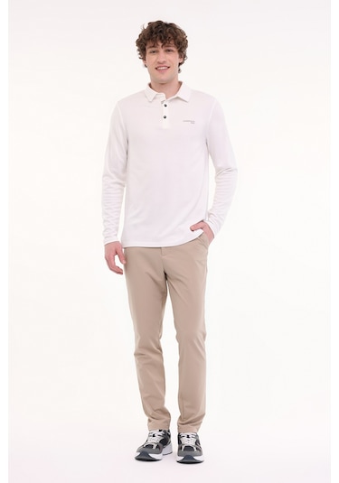 Lumberjack Ml Luke 15ıtl1080 5fx Beyaz Erkek Uzun Kol T-shirt 000000000101948273 Beyaz