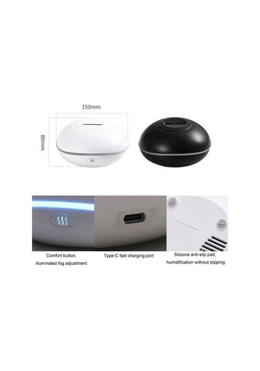 Dancemonkey Sd13 200 Ml Araba Usb Alev Aromaterapi Difüzör Ev Led Gece Lambası Sessiz Sis Nemlendirici Beyaz, Araba Ve Ev İçin Mükemmel