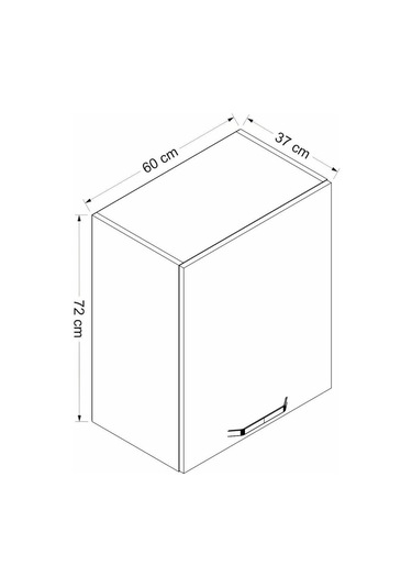 Minar Mutfak Üst Modül 1dk2r 60cm Dolap Beyaz - B1