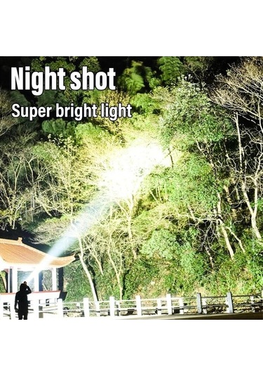 Novahub Yüksek Güçlü Şarj Edilebilir Led El Feneri Yan Işık Gold Altın Model Jy2289 Altın