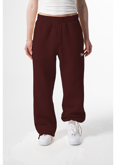 Flaw Atelier Baggy Eşofman Altı-28815 Bordo