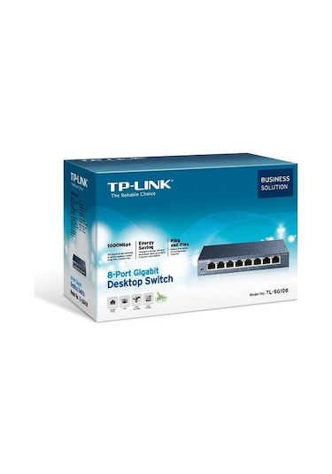 TP-Link Tl Sg108 8 Port 10/100/1000 Qos Destekli Tak Kullan % 72