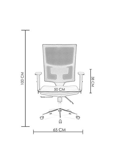 Ofiscombin Fileli Metal Ayaklı Ofis Müdür Makam Yönetici Çalışma Koltuğu Siyah Lizbonc200