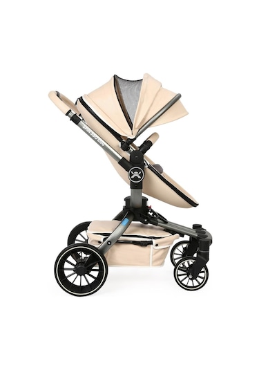 Yoyko Spin 360 Derece Dönebilen Bebek Arabası Latte Gri Kasa
