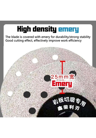 1 Adet Gözenekli Genişletilmiş Kaya Levhaları Kesme Diski 100mm Düz Taşlama Kesme Bıçağı 3.93 İnç Kesme Bıçağı Taş Seramik İçin