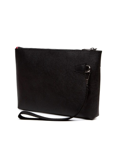 Tuldar Deri El Askılı Dosya Evrak Günlük Portföy & Clutch Çanta Tul527 Siyah