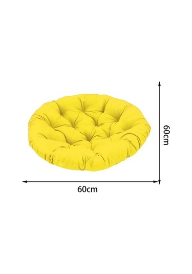 Flybuy Suntek Sundurması Sarı Sarı Sandalye Minderli İj Hamak Bosphorusboutique Bahçe 60cmx60cm Vc Sarı