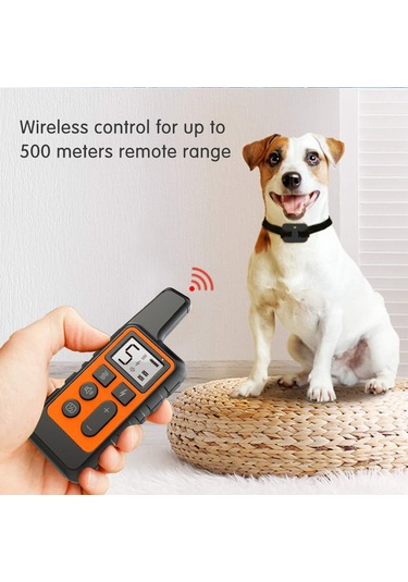 Geeroyoo Köpek Eğitimi Kolyesi - Titreşim/şok/iptihaal, 2 Kanal, 500m Uzaklık, Usb Şarjlı, 100 Seviye Ayar Kırmızı