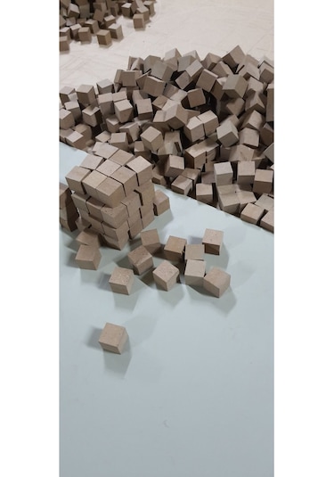 3x3x3 Cm 32 Adet Mdf Küp Bloklar