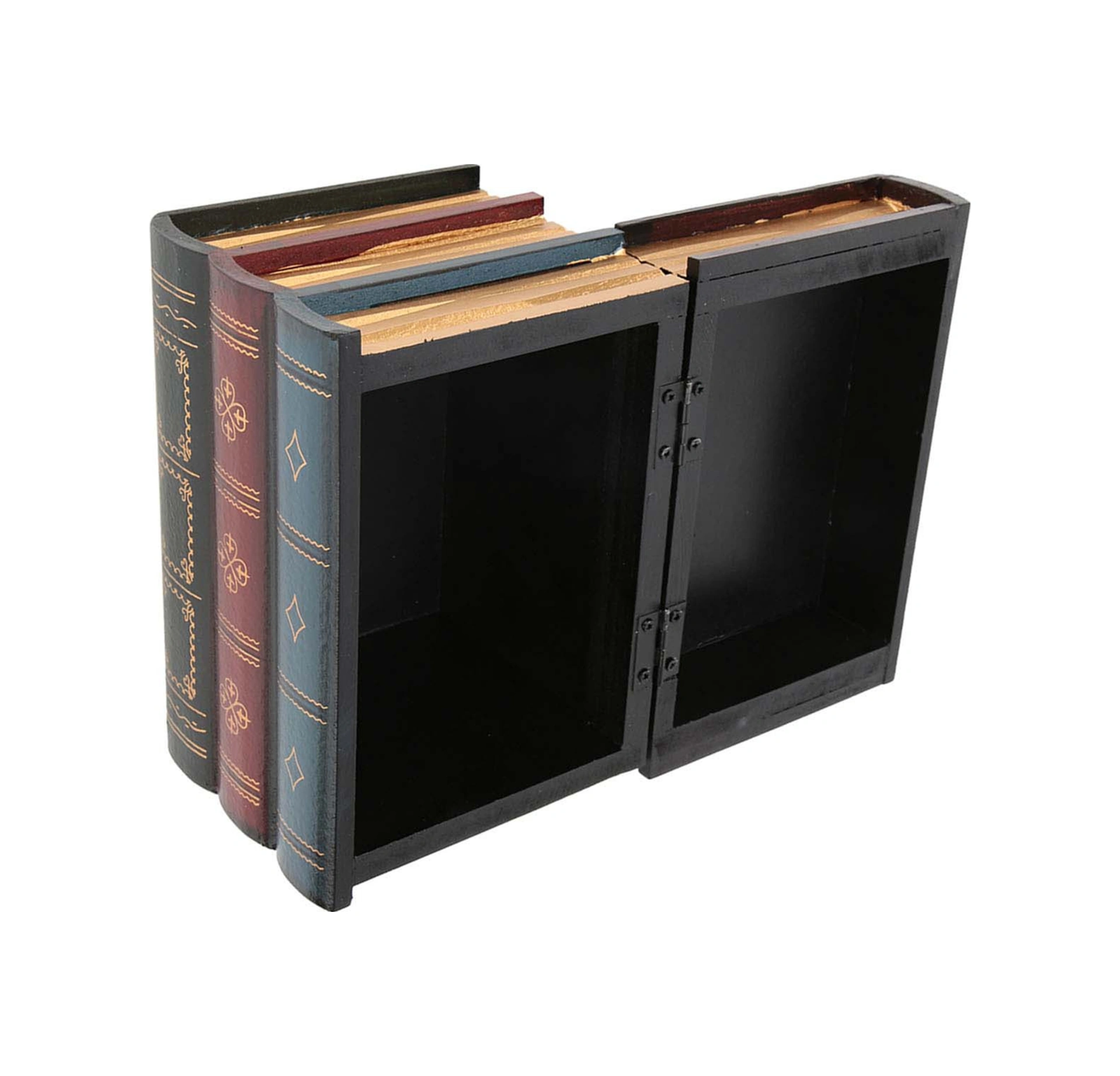 Wezone Klasik Stilde Dekoratif Simülasyon Kitaplı Depolama Kutusu - Ofis/ev Dekoru, Fotoğraf Jeketi, Hafif Ve Dayanıklı B Tipi Küçük