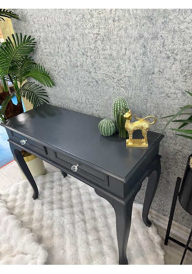 Ahşap Lükens Dresuar Antresit Antrasit