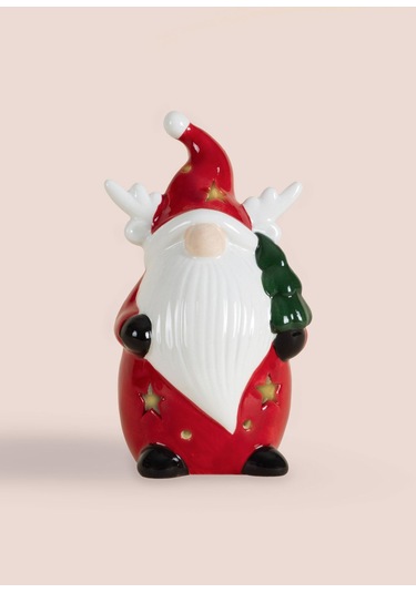 The Mia Dekoratif Yılbaşı Süsü Led Işıklı Cüce 10x8x17 Cm 1 Adet