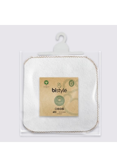 Bistyle Organik 28x28 6'lı Havlu Mendil 90105 Ekru Ekru