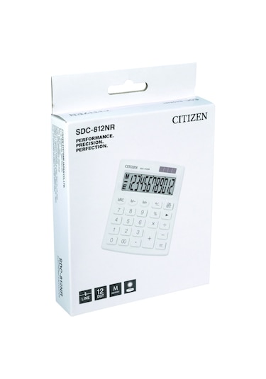 Citizen SDC-812NR Masaüstü 12 Hane Hesap Makinesi