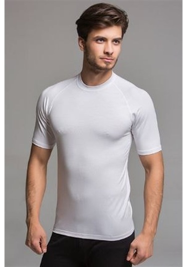 Thermoform Bambu Tişört-beyaz Beyaz