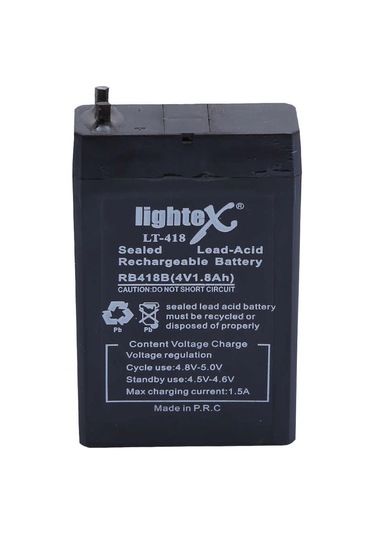 Lightex Lt-418 4v 1.8ah Işıldak Fener Aküsü