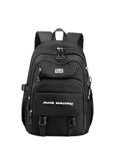 Rogfer Jld School Bag College Backpack Anti Theft Travel Bags For Teens Girls Students Black Siyah Siyah