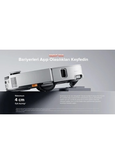 Roborock Saros 10 Akıllı Robot Süpürge Beyaz