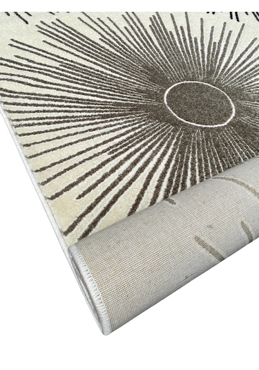 Saray Halı Samyeli 11473 Rv 140x220 Krem Vizon Kesme Halı Krem - Vizon