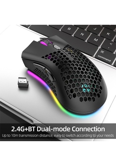 Dancemonkey 2.4g Bt5.0 Kablosız Fare, 800-1600 Dpı, 10m Menzil, 400mah Pil, Siyah/beyaz/pembe/yeşil Optik Optik