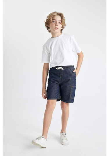 DeFacto Erkek Çocuk Jean Şort D2687A824SMNM34