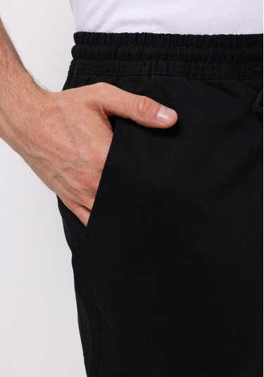 Colins Cargo Fit Orta Bel Lastikli Paça Erkek Siyah Pantolon Cl1076756 Q1.v2 Blk Siyah