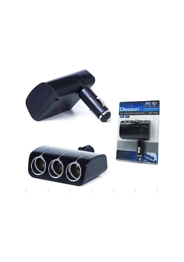 Ayt Olesson 1520 12-24v 3lü 120w Araç Oto Tır Çakmak Çoklayıcı Çakmaklık Çoğaltıcı