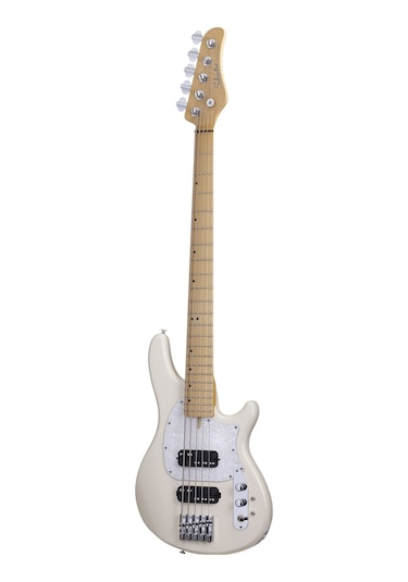 Schecter Cv-5 5 Telli Bas Gitar Ivory
