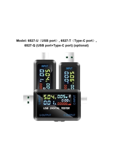 Trendooze Usb Type-c Çoklu Şarj İzleme - Akımlı, Voltajlı Kapasite Ölçümü