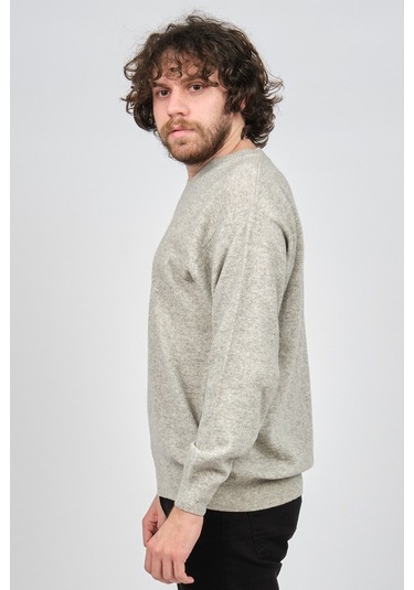 Ida Erkek Lambswool V Yaka Kazak 0593130 Gri Gri