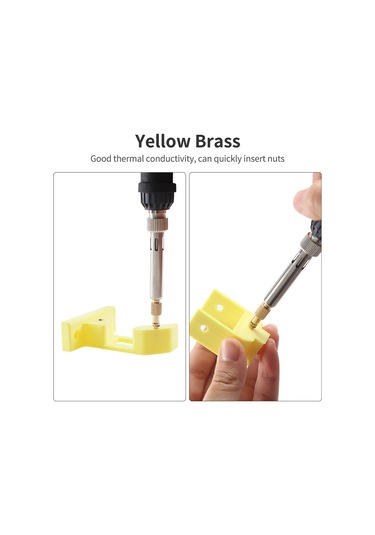 Springsun 3d Yazıcı Aksesuarı Bakır Isıtmalı Somun Presi Takımı - M2-m8 Boyutları, Ts100/ts101 Ve 936 Ucu Uyumlu, Verimli Isı Transferi