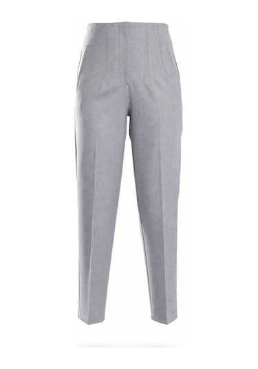 5in1Canpolat Gri Melanj Flatolu Pantolon 5113