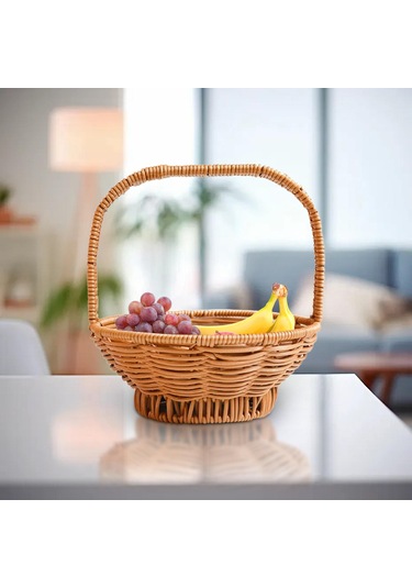 Homyl Açık Plaj Alışverişi Için Dokuma 14cmx25cm Kahverengi